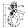 104 Duke Clevis Self Locking Hook