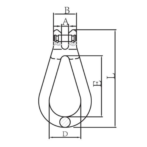 154 Duke Clevis Reeving Link