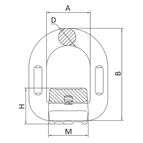 Duke Weld On Pivoting D Link With Spring