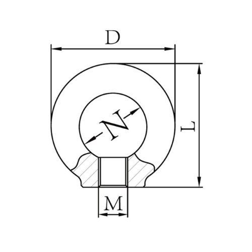 76 Duke High Tensile Lifting Eye Nut